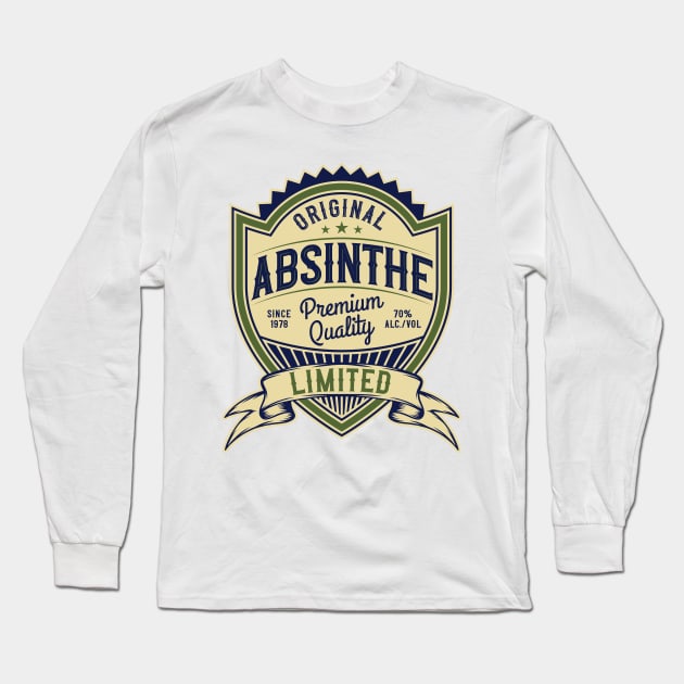 Premium Quality Absinthe Long Sleeve T-Shirt by Verboten